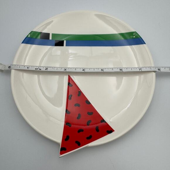 Vintage Fujimori Kato Kogei Alpha 3 Pop Art Saucer Plate Japan 1980’s Geometric - Picture 5 of 10
